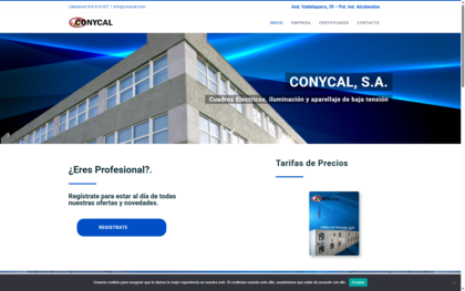 CONYCAL - Web Corporativa con Tienda